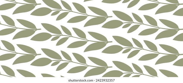 Seamless pattern with modern flower elements Hand drawn trendy background. Great for fabric and textile. Vector Illustration