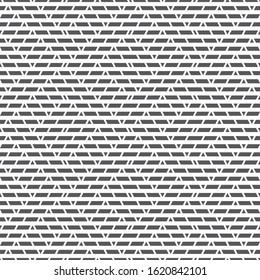 Seamless pattern. Modern geometrical texture. Regularly repeating geometric shapes with triangles, strips, rhombuses. Abstract textured background. Vector element of graphical design