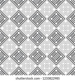 Seamless pattern. Modern regularly repeating geometrical texture with repetition rhombus diamond tiles. Vector element of graphical design