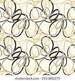 Seamless pattern. Modern repeating texture. Fancy print with stylized flowers