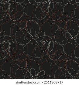 Seamless pattern. Modern repeating texture. Fancy print with stylized flowers