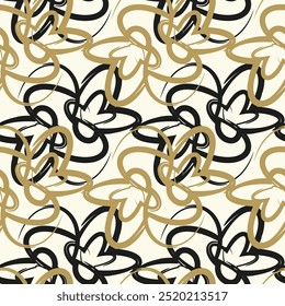 Seamless pattern. Modern repeating texture. Fancy print with stylized flowers
