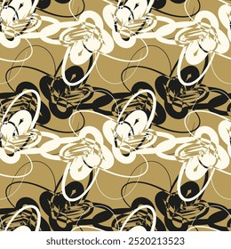 Seamless pattern. Modern repeating texture. Fancy print with stylized flowers