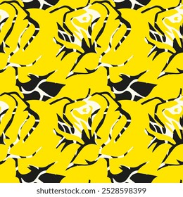 Seamless pattern. Modern repeating texture. Fancy print with stylized flowers