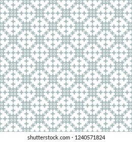 Seamless pattern. Modern simple texture. Regularly repeating elegant geometrical tiles with crosses, dots. Abstract textured background. Simple wallpaper. Vector element of graphical design