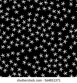 Seamless pattern in modern style with abstract star symbols. Vector background for wrapping paper, wallpaper, fabrics, design. interior design, business cards, posters and banners.