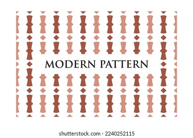 Seamless Pattern of Modern Style on a Light Background for Textiles