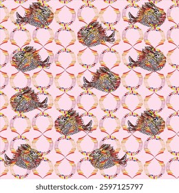 Seamless pattern. Modern and stylish abstract texture.