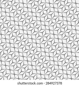 Seamless pattern. Modern stylish diagonal texture. Repeating geometric shapes, dots, hexagons. Monochrome. Backdrop. Web. Vector element of graphic design