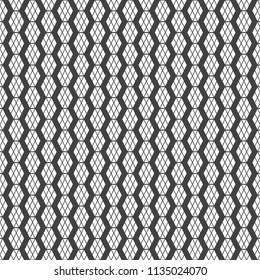 Seamless pattern. Modern stylish geometrical texture. Regularly repeating hexagonal shapes with rhombuses, triangles. Zigzag. Wave. Abstract textured background. Vector element of graphical design