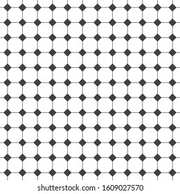 Seamless pattern. Modern stylish geometrical texture. Regularly repeating linear octagons, rhombuses, diamonds. Vector element of graphical design