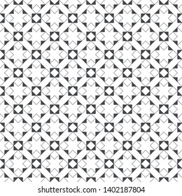 Seamless pattern. Modern stylish texture consisting of regularly repeating outline stars, rhombuses, diamonds, triangles. Thin line. Vector element graphic design