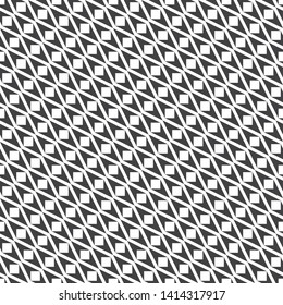 Seamless pattern. Modern stylish texture. Regularly repeating geometrical diagonal shapes with rhombuses, triangles, squares. Vector element of graphical design