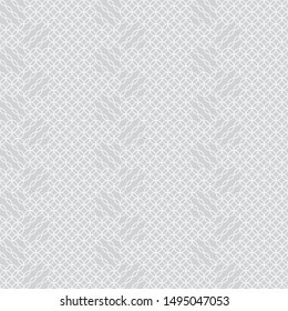 Seamless pattern. Modern stylish texture with intersecting circles and waved lines. Regularly repeating geometrical tiles with rhombuses, diamonds, geometrical shapes.