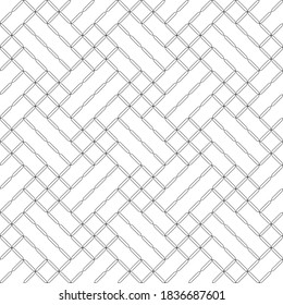 Seamless pattern. Modern stylish texture. Regularly repeating geometrical tiles with rhombuses, diamonds, flowers. Vector element of graphical design