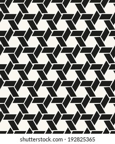 Seamless pattern. Modern stylish texture. Repeating abstract background with intertwined lines. Stylish monochrome grid