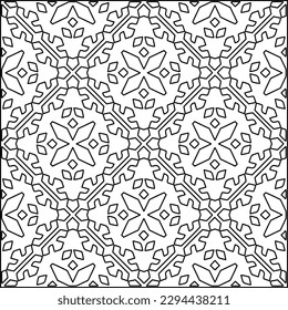  Patrón sin foco. Textura moderna y elegante. Composición a partir de elementos geométricos que se repiten regularmente. Patrón blanco y negro para página web, texturas, tarjeta, afiche, tela, textil.