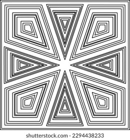  Seamless pattern. Modern stylish texture. Composition from regularly repeating geometrical element. Black and white pattern for web page, textures, card, poster, fabric, textile.