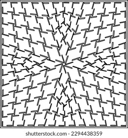  Seamless pattern. Modern stylish texture. Composition from regularly repeating geometrical element. Black and white pattern for web page, textures, card, poster, fabric, textile.