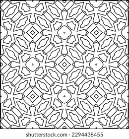  Nahtloses Muster. Moderne, stilvolle Textur. Zusammensetzung aus regelmäßig wiederholtem geometrischem Element. Schwarz-Weiß Muster für Webseiten, Texturen, Karten, Poster, Stoff, Textilien.