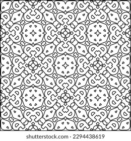  Seamless pattern. Modern stylish texture. Composition from regularly repeating geometrical element. Black and white pattern for web page, textures, card, poster, fabric, textile.