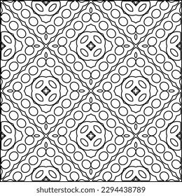  Seamless pattern. Modern stylish texture. Composition from regularly repeating geometrical element. Black and white pattern for web page, textures, card, poster, fabric, textile.