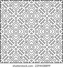  Seamless pattern. Modern stylish texture. Composition from regularly repeating geometrical element. Black and white pattern for web page, textures, card, poster, fabric, textile.