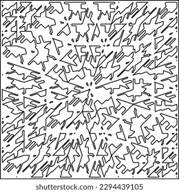  Seamless pattern. Modern stylish texture. Composition from regularly repeating geometrical element. Black and white pattern for web page, textures, card, poster, fabric, textile.