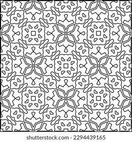  Seamless pattern. Modern stylish texture. Composition from regularly repeating geometrical element. Black and white pattern for web page, textures, card, poster, fabric, textile.