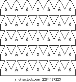  Seamless pattern. Modern stylish texture. Composition from regularly repeating geometrical element. Black and white pattern for web page, textures, card, poster, fabric, textile.