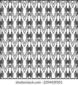  Seamless pattern. Modern stylish texture. Composition from regularly repeating geometrical element. Black and white pattern for web page, textures, card, poster, fabric, textile.
