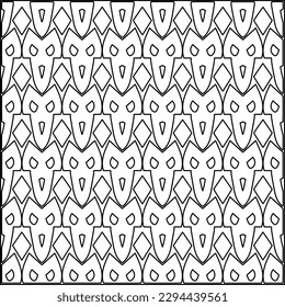  Seamless pattern. Modern stylish texture. Composition from regularly repeating geometrical element. Black and white pattern for web page, textures, card, poster, fabric, textile.