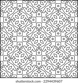  Seamless pattern. Modern stylish texture. Composition from regularly repeating geometrical element. Black and white pattern for web page, textures, card, poster, fabric, textile.