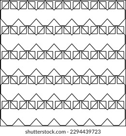  Seamless pattern. Modern stylish texture. Composition from regularly repeating geometrical element. Black and white pattern for web page, textures, card, poster, fabric, textile.