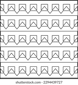  Seamless pattern. Modern stylish texture. Composition from regularly repeating geometrical element. Black and white pattern for web page, textures, card, poster, fabric, textile.