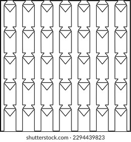  Seamless pattern. Modern stylish texture. Composition from regularly repeating geometrical element. Black and white pattern for web page, textures, card, poster, fabric, textile.