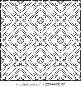  Patrón sin foco. Textura moderna y elegante. Composición a partir de elementos geométricos que se repiten regularmente. Patrón blanco y negro para página web, texturas, tarjeta, afiche, tela, textil.