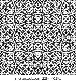  Seamless pattern. Modern stylish texture. Composition from regularly repeating geometrical element. Black and white pattern for web page, textures, card, poster, fabric, textile.