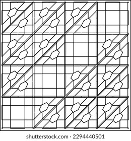  Seamless pattern. Modern stylish texture. Composition from regularly repeating geometrical element. Black and white pattern for web page, textures, card, poster, fabric, textile.