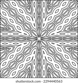  Seamless pattern. Modern stylish texture. Composition from regularly repeating geometrical element. Black and white pattern for web page, textures, card, poster, fabric, textile.