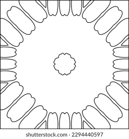  Seamless pattern. Modern stylish texture. Composition from regularly repeating geometrical element. Black and white pattern for web page, textures, card, poster, fabric, textile.