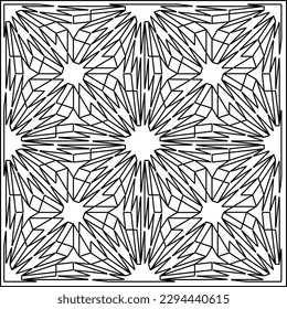  Seamless pattern. Modern stylish texture. Composition from regularly repeating geometrical element. Black and white pattern for web page, textures, card, poster, fabric, textile.