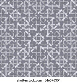 Seamless pattern. Modern stylish texture. Regularly repeating geometric ornament with intersecting rhombuses and diamonds. Vector element of graphical design