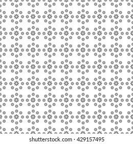 Seamless pattern. Modern stylish texture. Infinitely repeating elegant ornament consisting of simple geometric flowers. Vector abstract seamless background