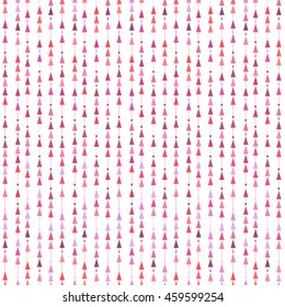 Seamless pattern. Modern stylish texture. Repeating geometric background. Pattern in swatch. Triangles with dots and lines