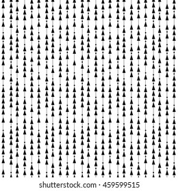 Seamless pattern. Modern stylish texture. Repeating geometric background. Pattern in swatch. Triangles with dots and lines