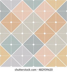 Seamless pattern modern stylish texture. Repeating geometric tiles with rhombuses.