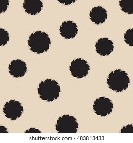 Seamless pattern. Modern stylish texture fluffy circles