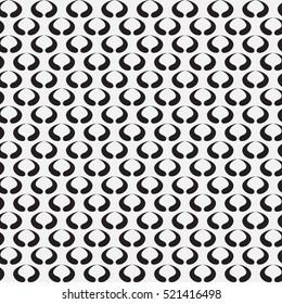 Seamless pattern. Modern stylish texture. Repeating abstract background with yin yang. Stylish black grid.