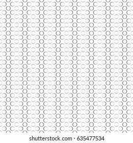 Seamless pattern. Modern stylish texture. Infinitely repeating geometrical texture. Grid with outline circles. Vector element of graphical design